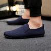 fashion Shoes for Men Casual Round Toe Platform Comfortable Fashion Flat Single Shoes Male Obscure Print Shoes Fashion Men's Cloth Flats