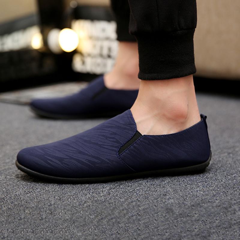 Fashion Shoes for Men Casual Round Toe Platform Comfortable Fashion Flat Single Shoes Male Obscure Print Shoes Fashion Men's Cloth Flats