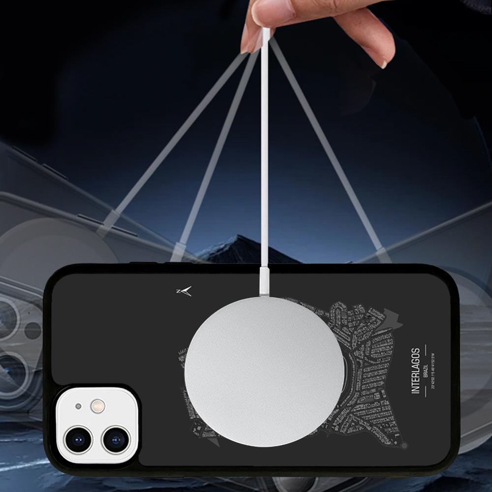 F1 Race Track Prints Phone Case Magnetic Case For IPhone 16 14 13 12 11 15 Pro Max Plus For Magsafe Wireless Charge Cover