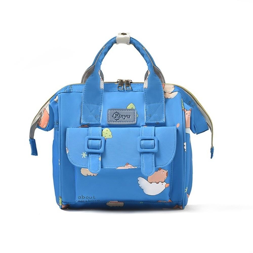 Large Capacity Travel Backpack Cartoon Print Diaper Bag New Breastfeeding Bag
