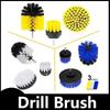 New 3Pcs/Set Electric Scrubber Brush Drill Brush Kit Plastic Round Cleaning For Carpet Glass Car Tires Nylon Brushes for Home