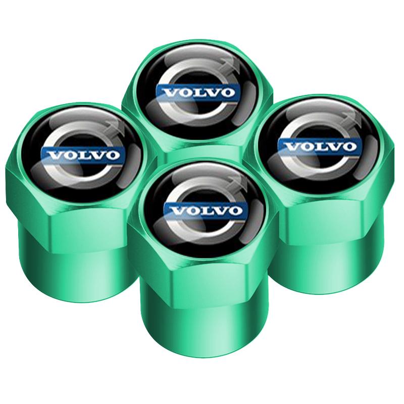 For Volvo 4pcs Car Wheel Tire Valve Caps Dust Accessories For Volvo XC40 XC90 V40 V90 V60 XC60 S80 S60 S90 C40 V70 XC70 C30 C70