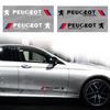 For Peugeot 2pc Car Side Door 3D Sticker Badge Decal Decoration Auto Accessories For Peugeot 206 308 307 208 207 3008 2008 508 4