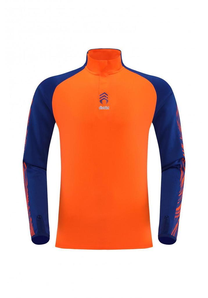 Unisex Long-Sleeve Football Jersey and Half-Zip Uniform Set for Children and Adults
