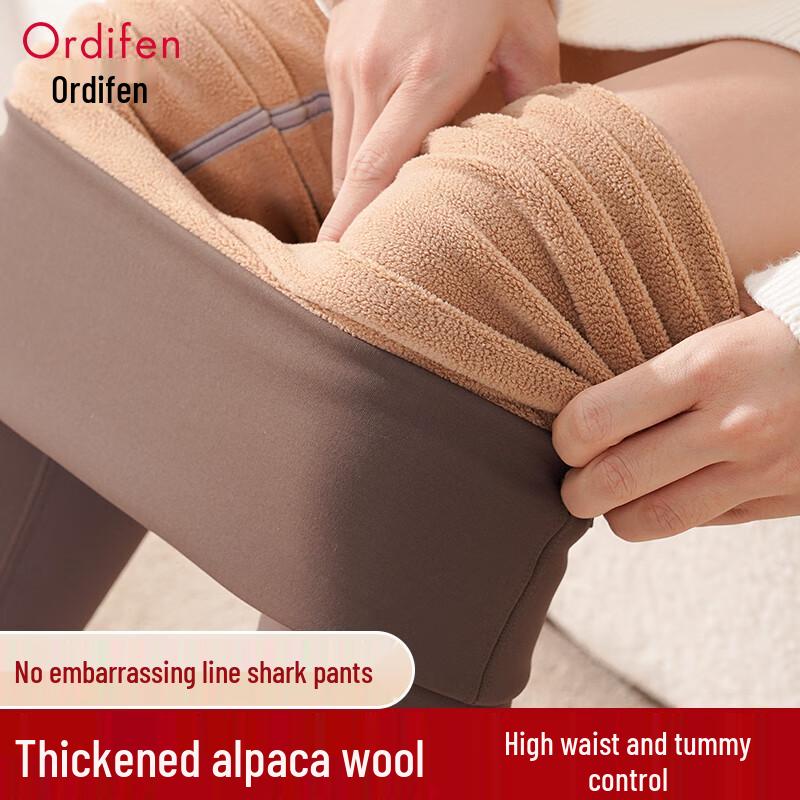 

Odifen Women s Fleece Lined Thermal Leggings 2XL (115-130 catties)