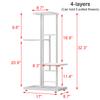 4/5/6 Tier Iron Metal Plant Stand Flower Pot Rack Outdoor Indoor Display Shelf Holder Home Decor Balcony Flower Pot Storage Rack