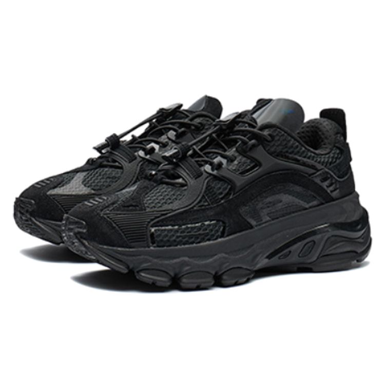 Li Ning Ling Yue Trendy Low-Top Dad Sneakers Women Sneakers Black ARLR022-6