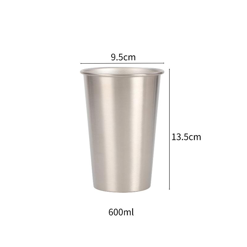 Stainless Steel Cold Drink Cup, Stainless Steel Water Cup, Not Easy To Break, Stackable, Reusable, Suitable For Children'S Trave