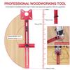 3 in 1 Router Milling Groove Bracket Woodworking Cutting and Milling Circular Auxiliary Tool Aluminum Router Circle Cutting Jig