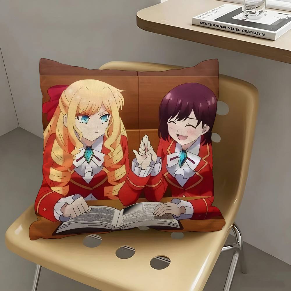 1pc Anime I Am In Love With The Villainess Pillow Case Fashion Square Pillowcase Bedroom Sofa Room Ins Decoration Leisure