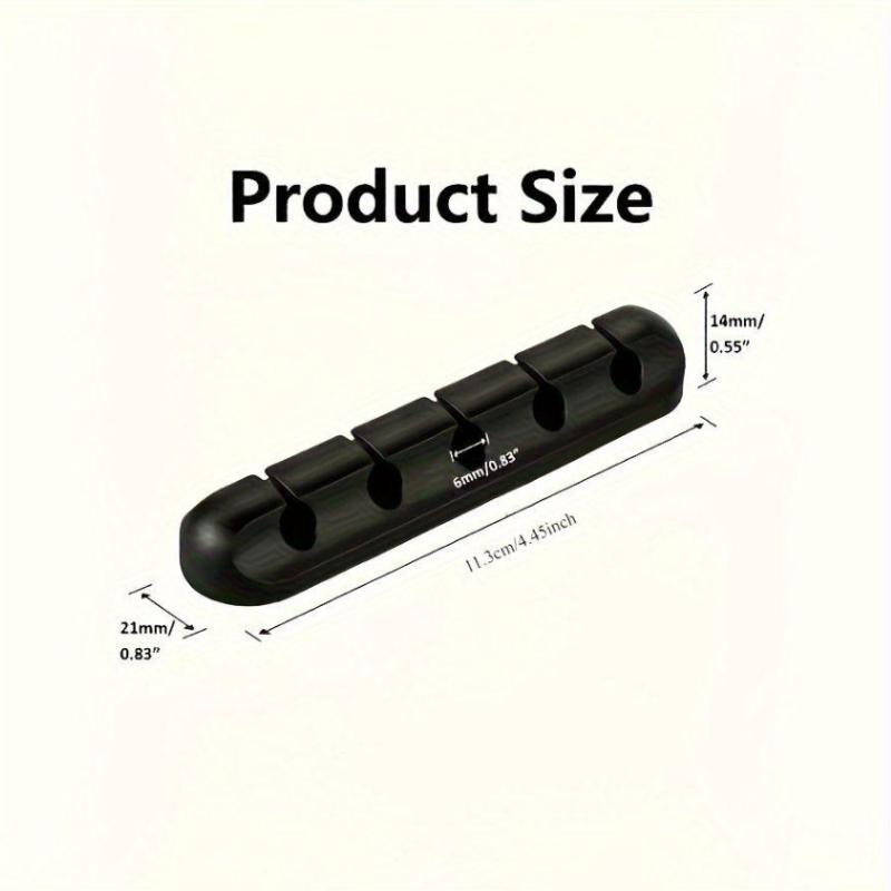 2pcs Heavy-Duty Cable Organizer Clips with Multiple Slots - Desk Cable Management System, Non-Slip Base, for Office, Home