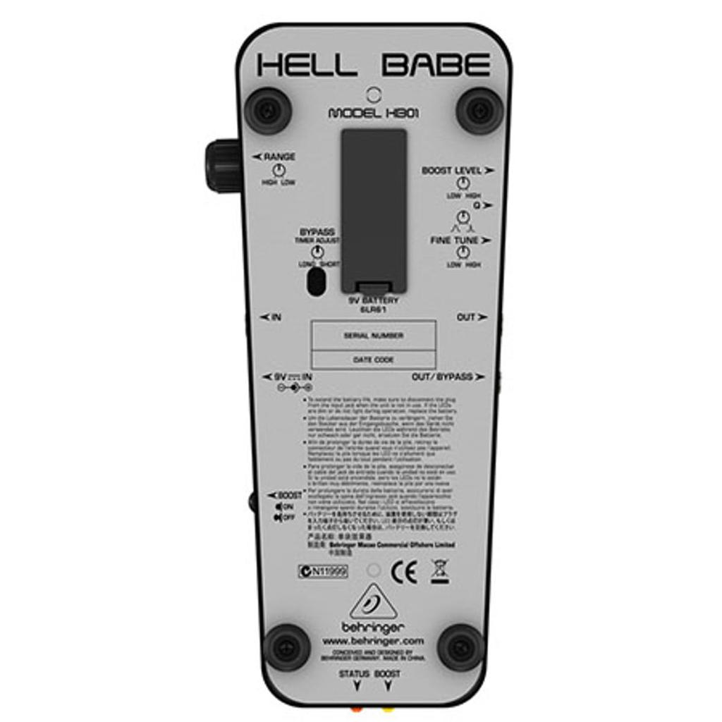 Behringer Optical Wah Pedal HELLBABE HB01 Guitar Effects