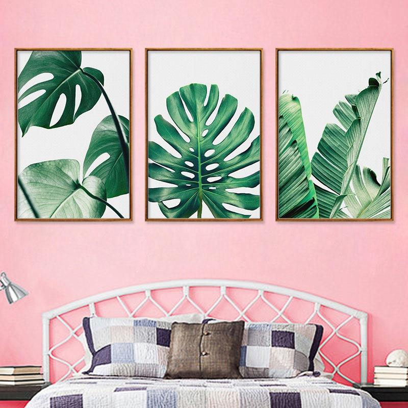 Nordic Monstera Deliciosa Grne Pflanze Blatt Schildkrte Zurck Bambus  Leinwand Malerei Druck Rahmenlose Wand Bilder fr Wohnzimmer  zu niedrigen  Preisen im Onlineshop Joom kaufen