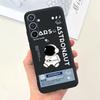 Soft Silicone Cases For Samsung Galaxy A54 5G A53 5G Case Samsung A23 4G 5G A12 A125F Bumper Shell Black Cat Stylish Coques Etui