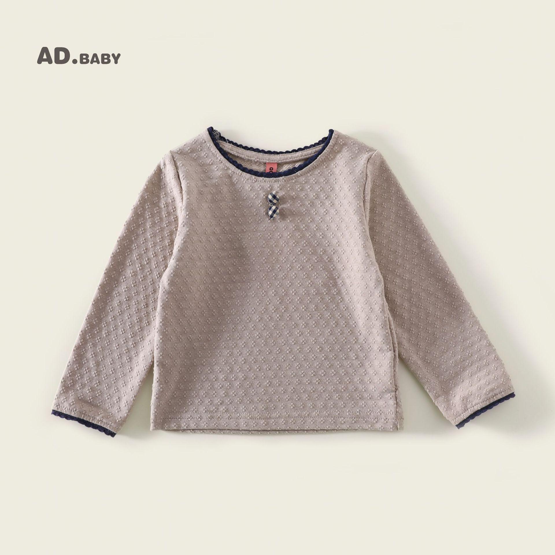 

2025 Korean Style Autumn Casual Long Sleeve T-shirt Sweatshirt for Girls 90 cm абрикосовый