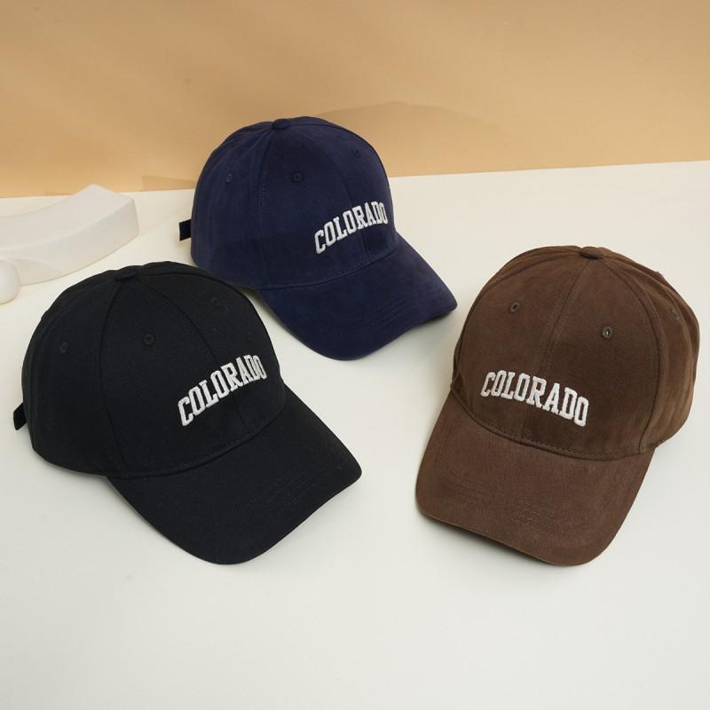 Soft Fuzzy Letter Embroidered Baseball Cap Men Women Curved Brim Sun Hat Adjustable Fit All Season Wear