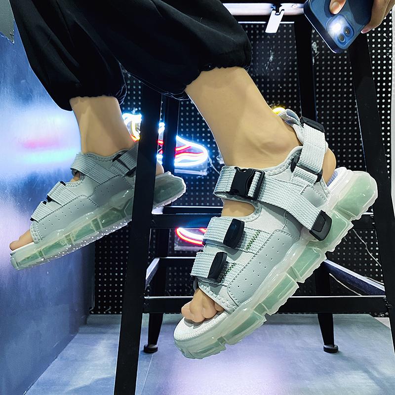 Fashion Summer Trendy Men's Sandals Personalized Fashion Sports Style Outdoor Street Walking Daily Shoes for Young People Casual