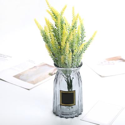 4Pcs Artificial Lavender 5 Fork UV Resistant Fake Plastic Flower Home Wedding Party Table Centerpiece Indoor Outdoor Faux Bloom Decoration