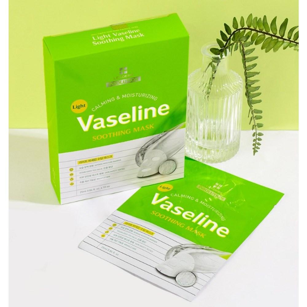 LEADERS Insolution Light Vaseline Soothing Mask 25ml, 10 Pieces, 1 Piece
