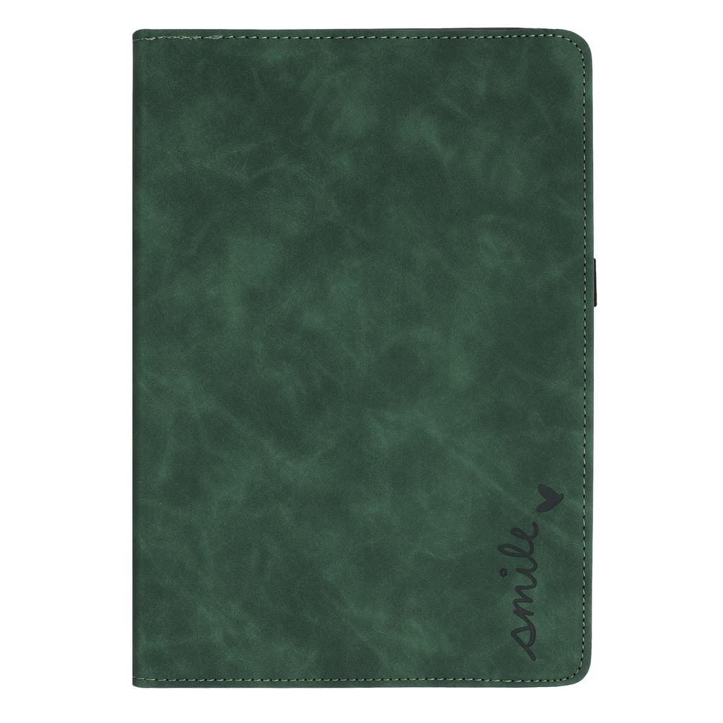 Tablet Case For iPad Air 11 (2025)/(2024)/Air (2022)/(2020) Rotating Stand Card Holder Smile Imprinted Microfiber Leather Cover