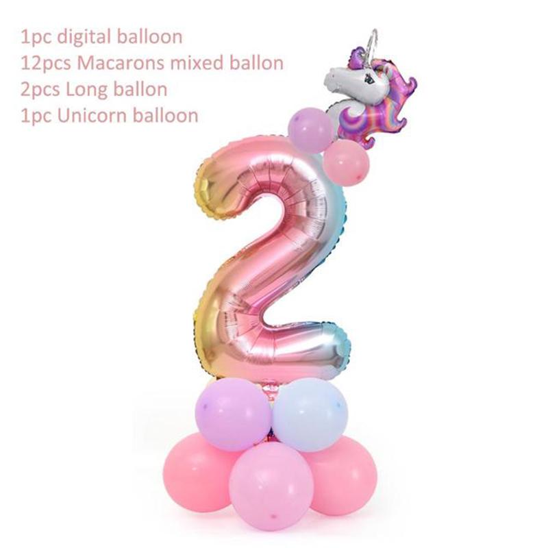 Unicorn Party Supplies Tableware Set Unicorni Paper Cup Plate Cake Topper Kids Happy Birthday Party Baby Shower Girl Decorations