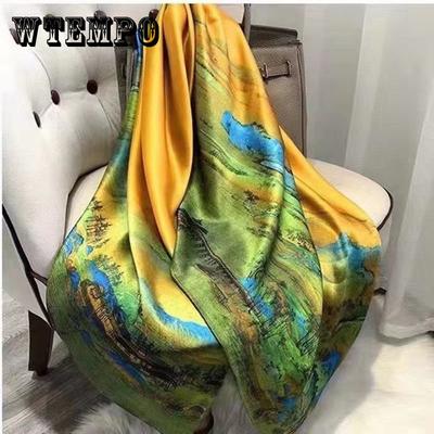 180*90cm Klassische Sommer Strand Drucke Seide Schals Weibliche Schal Frauen Foulard Abdeckung-ups Wrap Bandana Schalldämpfer chiffon Hijab Dame