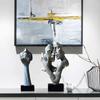 Modern Decorative Figurine - Decorative Sculpture Faces Lovers - FaceS