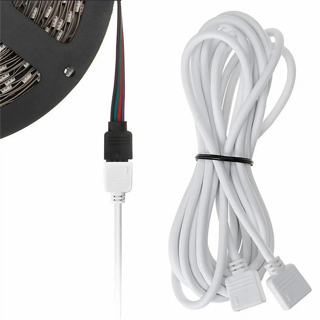 4Pin LED Connector Extension Cable Cord Wire RGB 5050 3528 LED Strip Lighting Connector wire for 5050 3528 RGB LED Strip Light