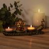 Faith & Hope Bronze Effect Resin Tea Light Holder - Ganesh