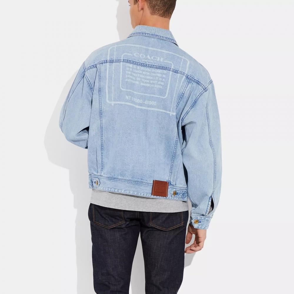 Coach Novelty Denim Jacket Light Wash