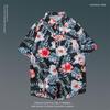 Japanese Hong Kong-Style Floral Hawaiian Shirt - Unisex Summer Short-Sleeve Retro Beachwear