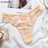 Sexy Three Straps Transparent Floral Lace Underwear Panties Fashion Women Hollow Out Lingerie Thong New Temptation Girl G-String