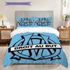 House Marseille Right Goal Three-piece Set (1 * Duvet Cover + 2 * Pillowcase, Without Core) 2D Flat Soft and Comfortable Duvet Cover and Pillowcase