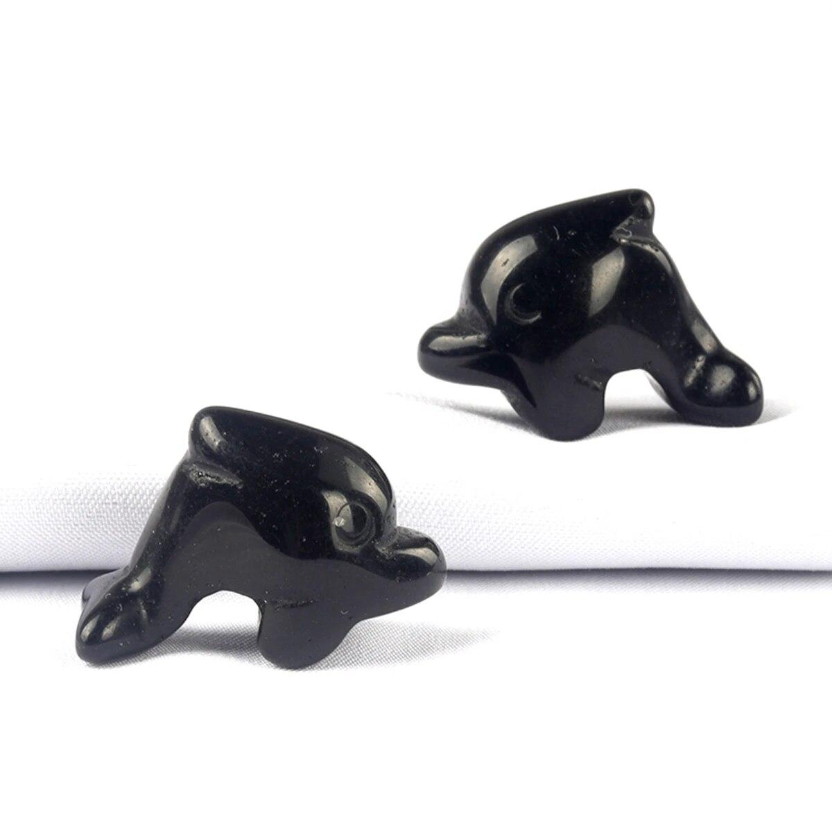 

1 шт. маленькая мебель из натурального камня квадратный дельфин резное украшение для украшения стола для спальни размер 18x27 мм 18x27mm