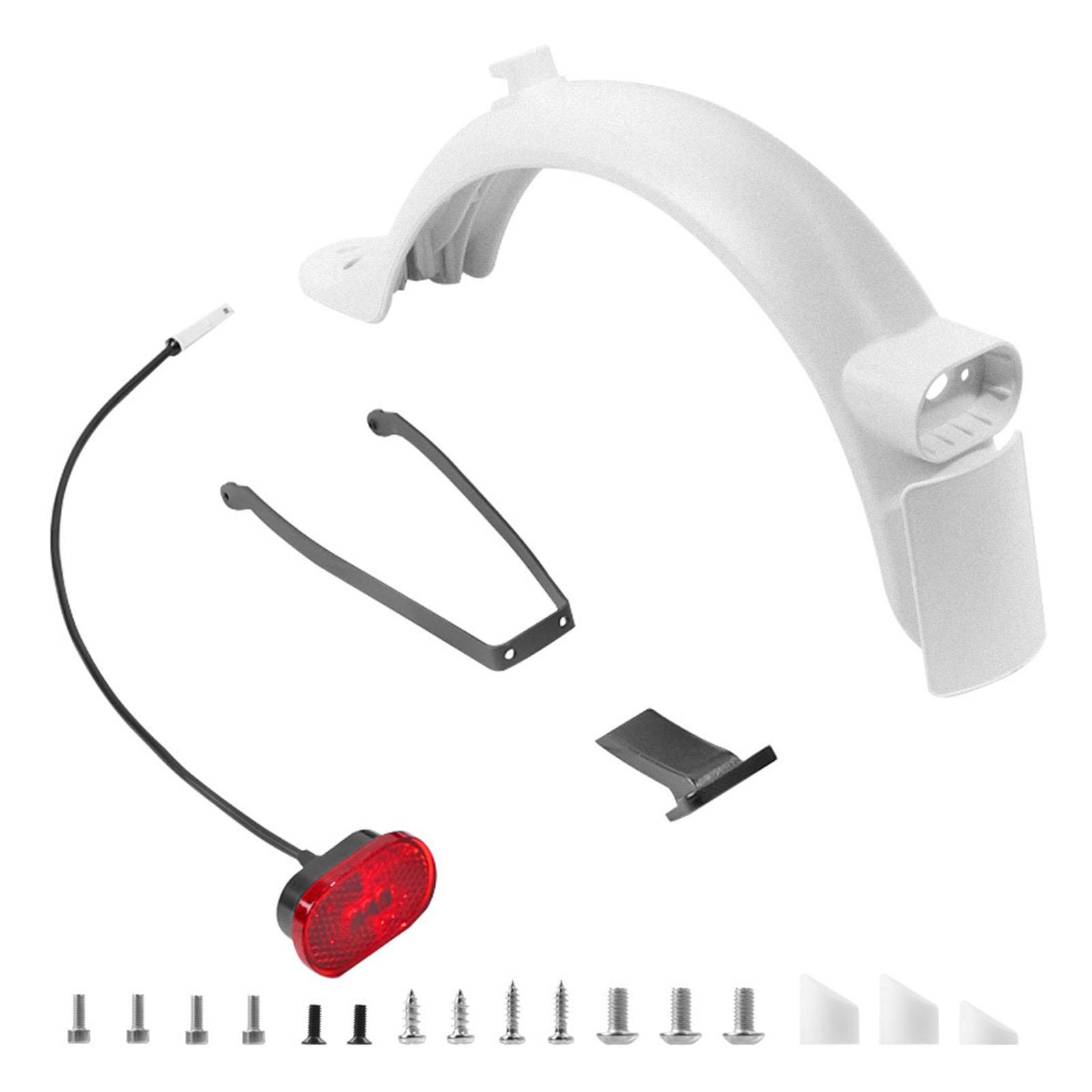 

High Strength ABS Alloys Rear Mudguard Quickly Installation Scooters Mudguard Cycling Accessories білий