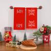 Christmas kitchen cleaning dish towels Christmas tree letter creative decoration microfiber towel
