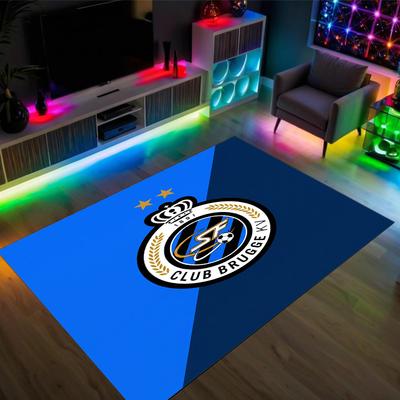 Club Brugge FC Design Crystal Velvet Carpet Cozy Non?Slip Printed Rug For Bedroom Living Room Entrance