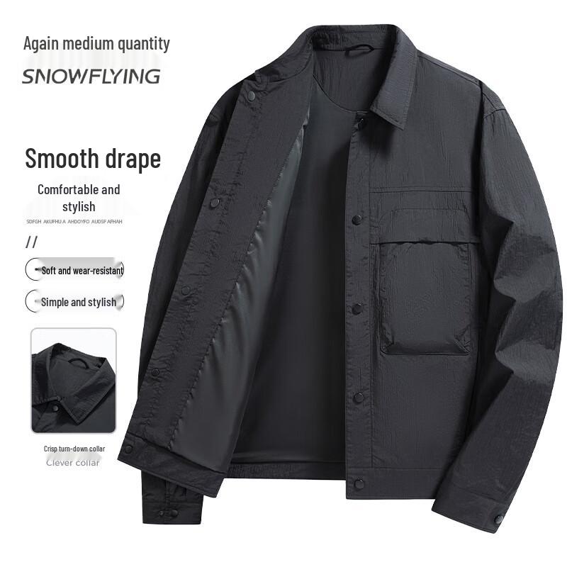 

SNOWFLYING Men s 2025 Spring Autumn Casual Business Jacket XL