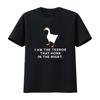Inspiriert von Untitled Goose Game Ich bin der Schrecken, der in der Nacht schnattert T-Shirt vintage gewaschen Unisex dehnbar Designer-Kleidung