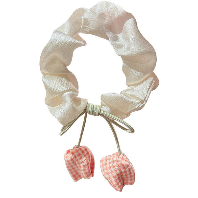 Internet-Promi gleiche Tulpenblumen-Haarband weibliches Sommer-Haarseil Jahr Pferdeschwanz Gummiband