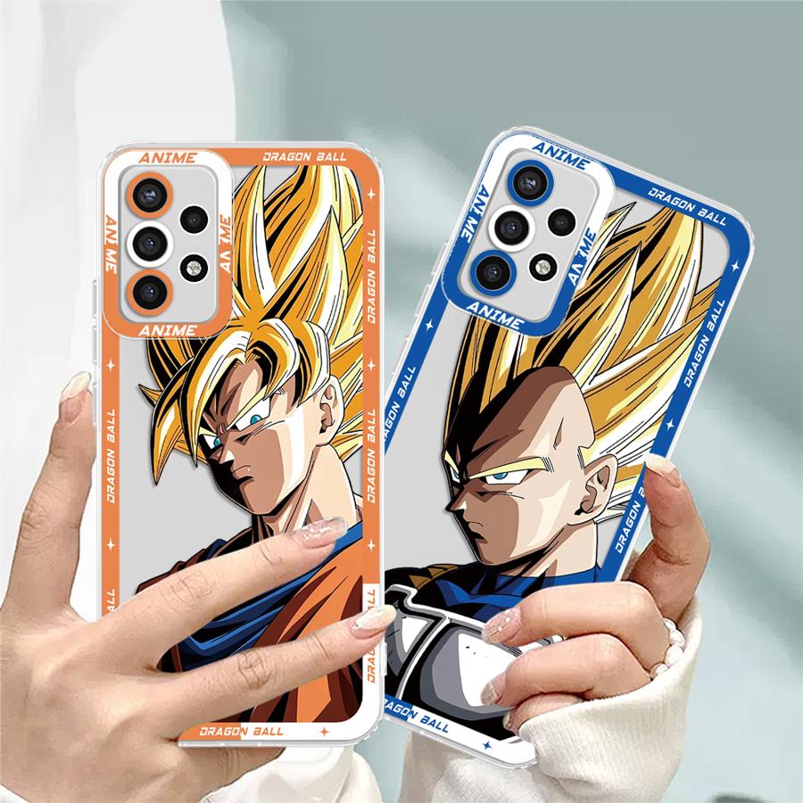 Clear Phone Cover Case for Samsung Galaxy A50 A72 A31 A52 A21s A52s A32 A71 A12 A51 A16 A17 Cool Dragon-Ball Goku
