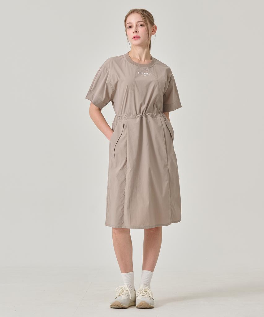 Built Moa Women'S Roll-Up Short Sleeve Dress