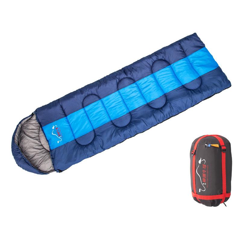 

Спальный мешок для кемпинга с капюшоном, спальный мешок-конверт, спальный мешок для кемпинга, спальный мешок для взрослых, спальный мешок для отдыха на природе, спальный мешок 1.3kg 190 30 x75cm синий