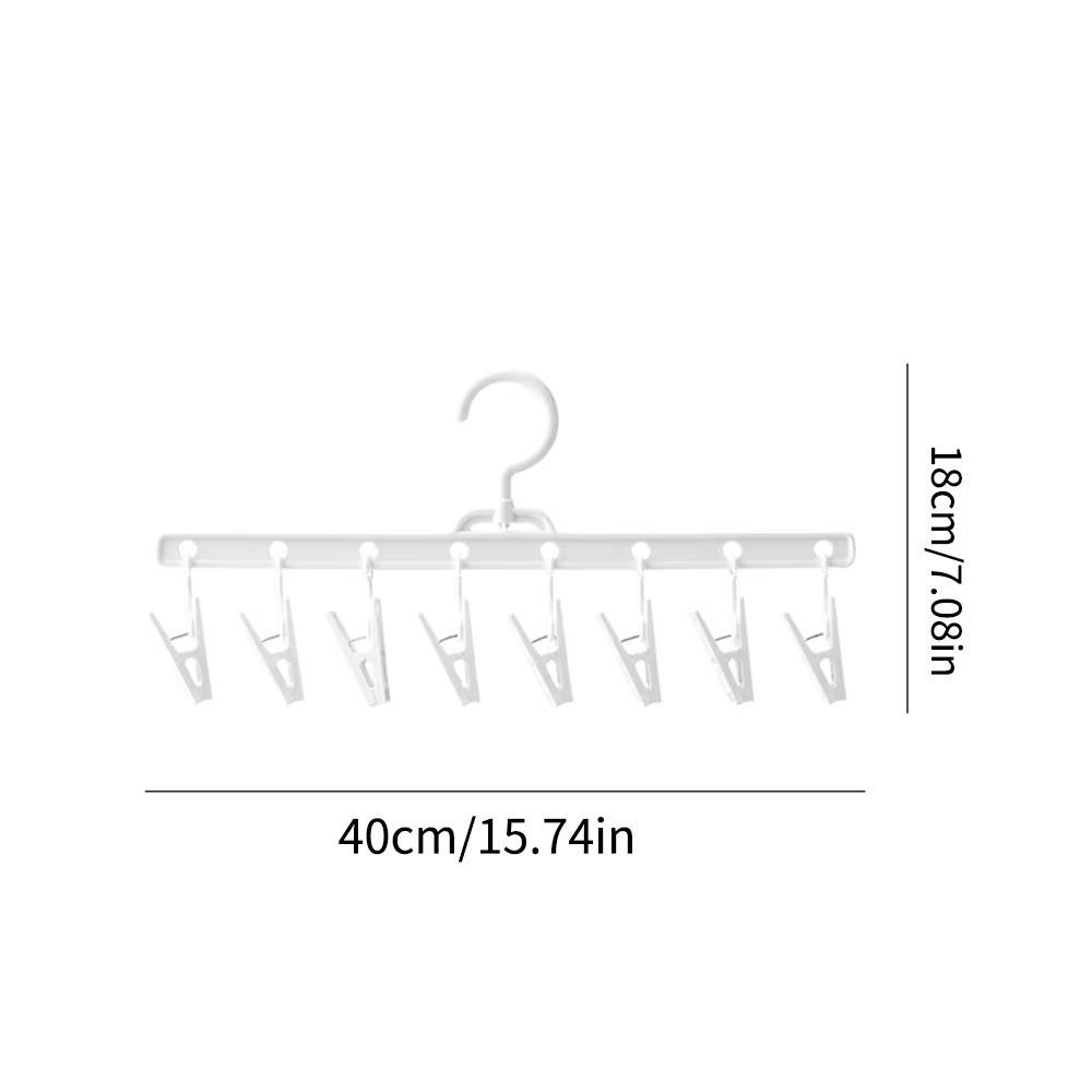 5pcs 8 Clips Drying Clips Windproof Underwear Drying Pants Clip Clothes Drying Hanger  Student Home