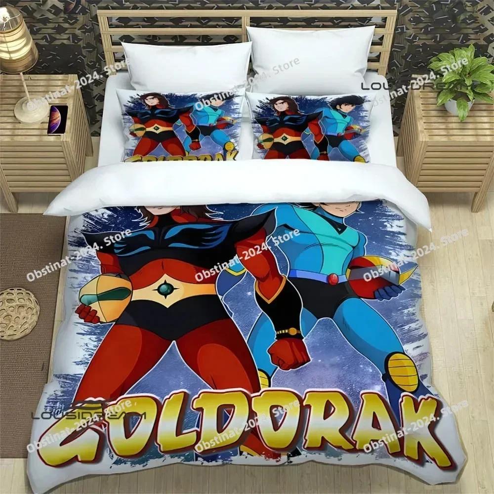 UFO ROBO GRENDIZER GOLDORAK Bedding set Printed Duvet Cover Pillowcase Single Double Queen Super King Size Sets