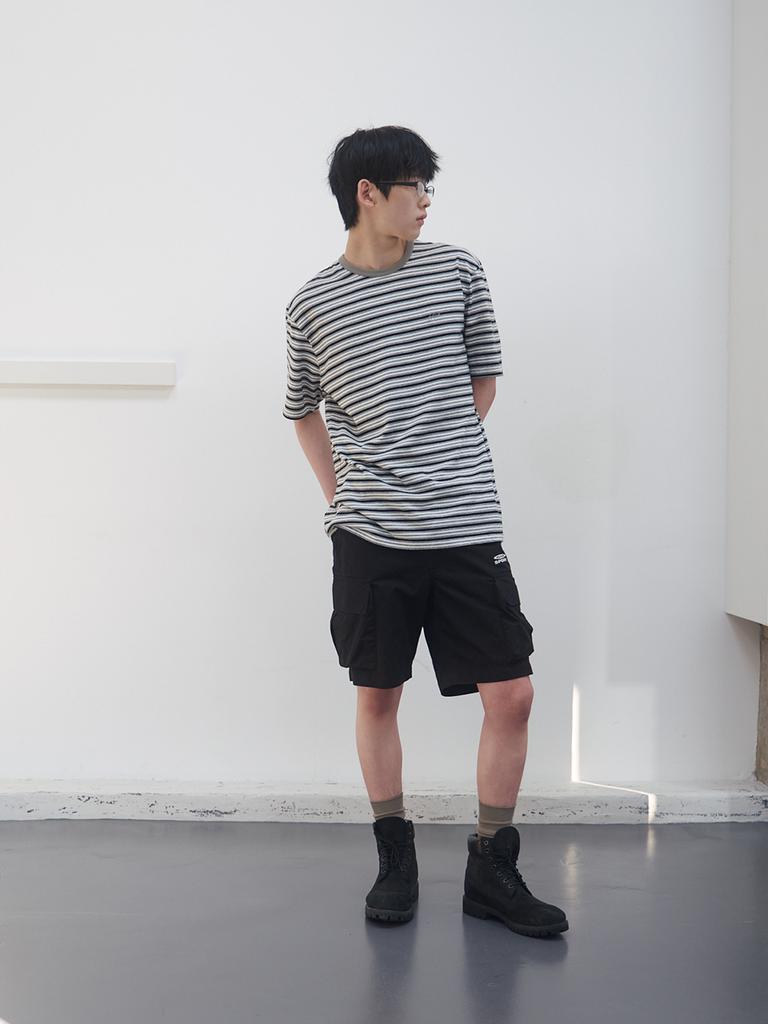 Gijunmaen Logo Cargo Shorts Black