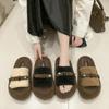 Mao Mao Slippers Women Wear Autumn and Winter 2025 New Internet Celebrity Thickened Explosion Muffin Thick Bottom Home Plush Cotton Slippers