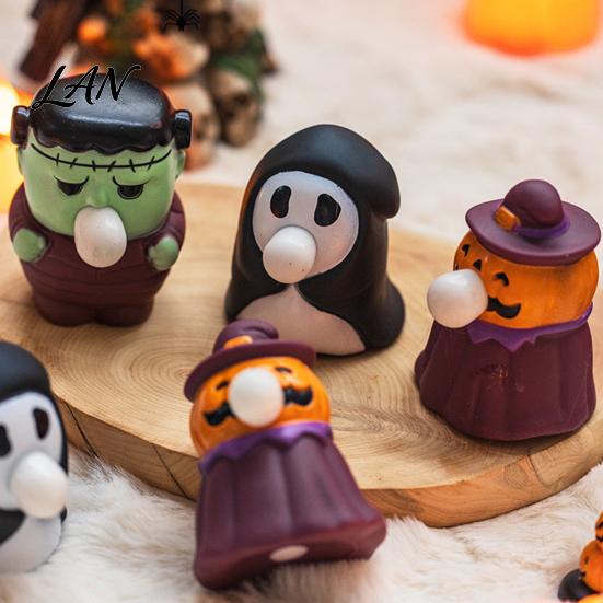 Stress Relief Ghost Toys Halloween Squeeze Toy, Bubble Pop Pumpkin Figurine, Cute Toy for Decorative Desk Accessories Kids, Decor Classroom