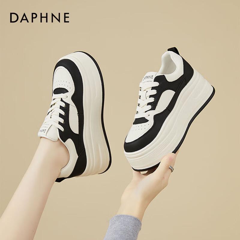 Daphne Women s Platform Lace-Up Casual Shoes 37