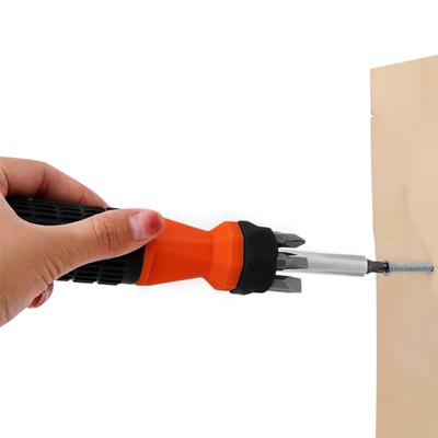 Súprava viacnásobných plochých skrutkovačov Zväčšený fixačný bit Perfektný na inštaláciu nábytku Elektrická údržba 6v1